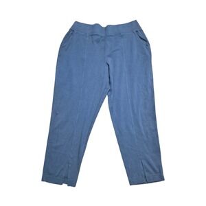 Pact Womens XL Organic Cotton Pants Blue Pull On Lounge Casual